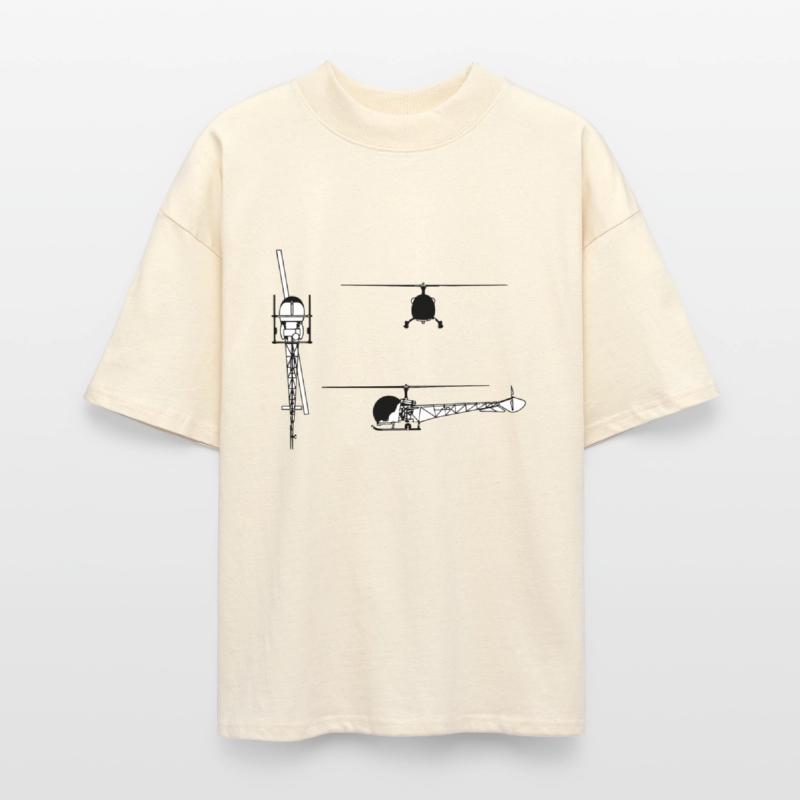 Bell 47 3 view drawing
