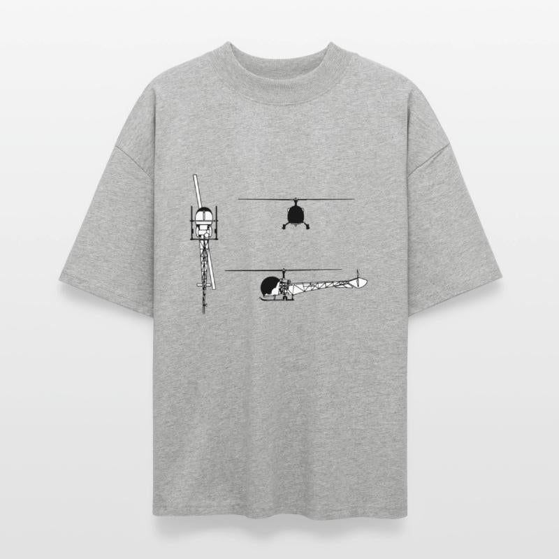 Bell 47 3 view drawing