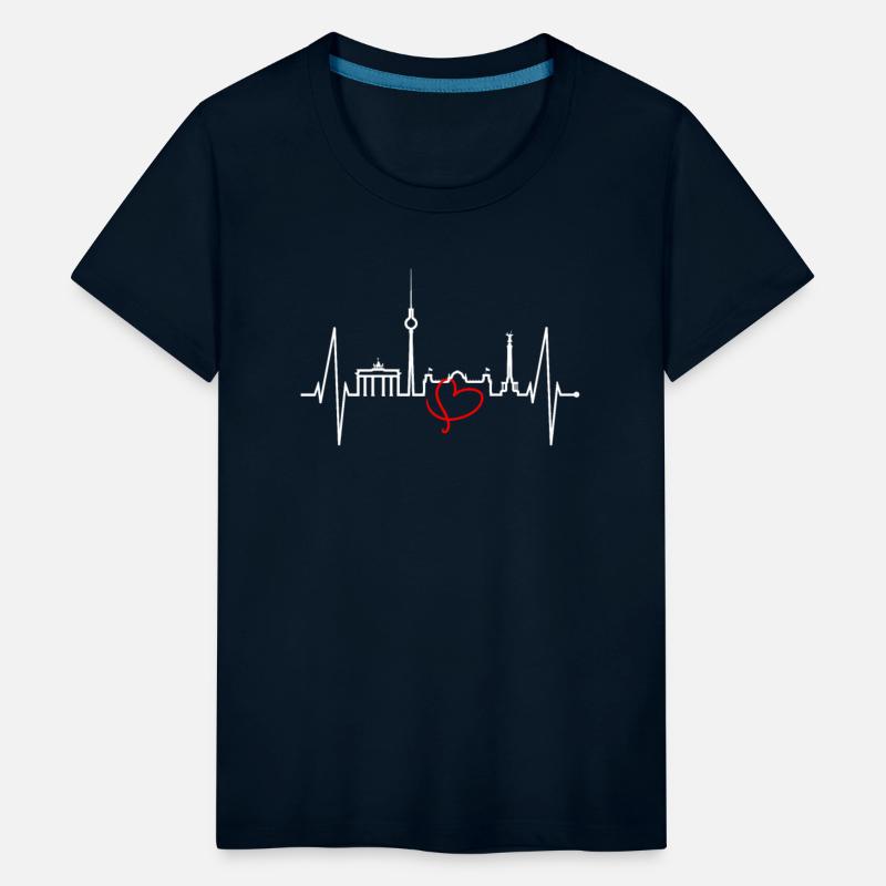 Berlin Skyline Heartbeat Germany Fan I Love Berlin