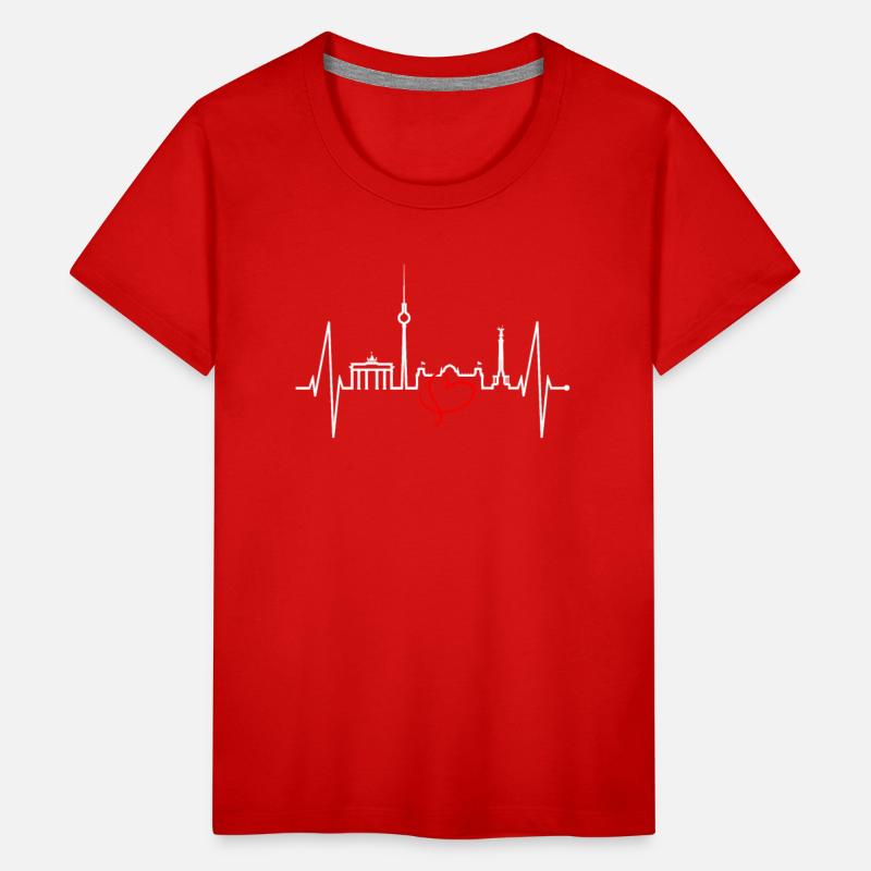 Berlin Skyline Heartbeat Germany Fan I Love Berlin