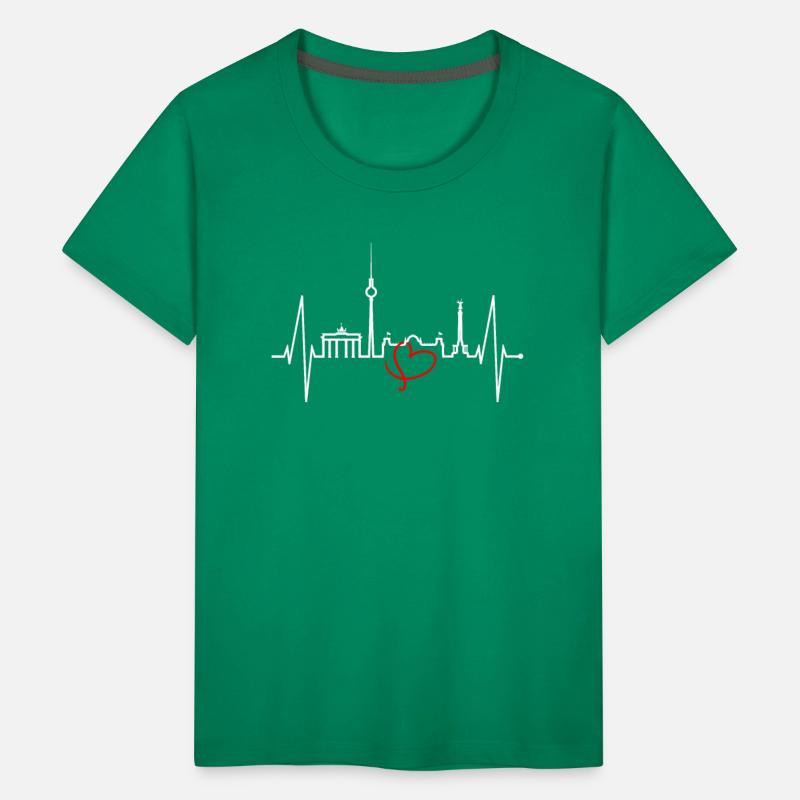 Berlin Skyline Heartbeat Germany Fan I Love Berlin