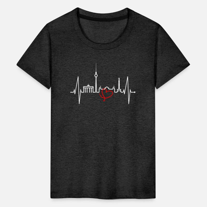 Berlin Skyline Heartbeat Germany Fan I Love Berlin