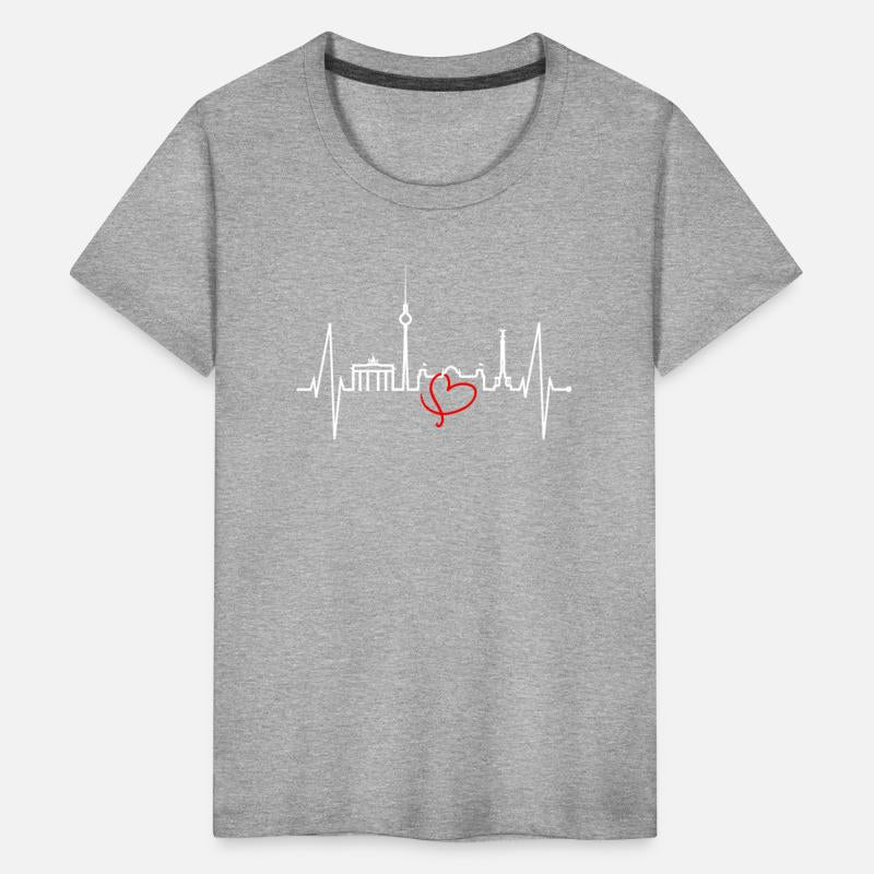 Berlin Skyline Heartbeat Germany Fan I Love Berlin