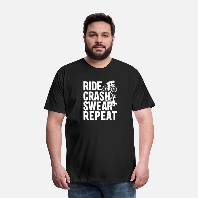 Bike Cycling Lover Crash Repeat Bicycle Cyclist