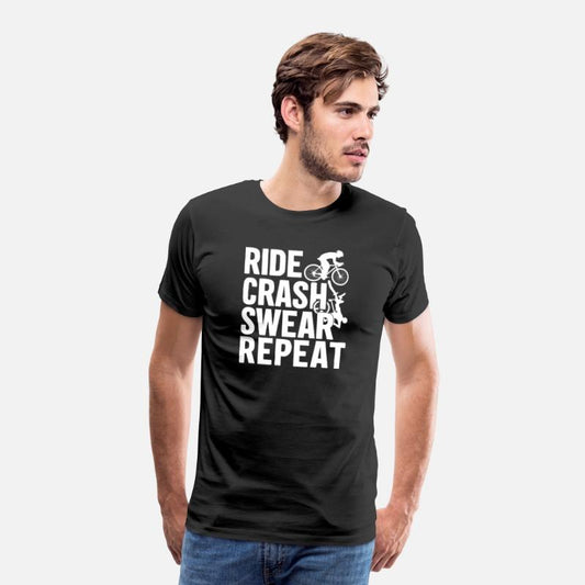 Bike Cycling Lover Crash Repeat Bicycle Cyclist