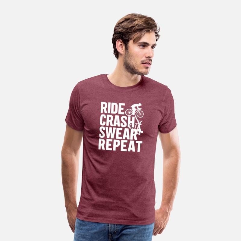 Bike Cycling Lover Crash Repeat Bicycle Cyclist