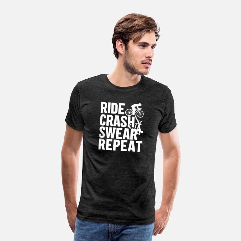 Bike Cycling Lover Crash Repeat Bicycle Cyclist