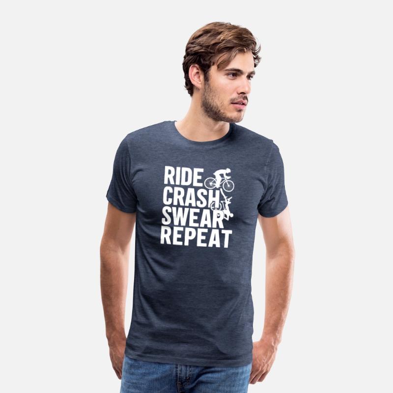 Bike Cycling Lover Crash Repeat Bicycle Cyclist