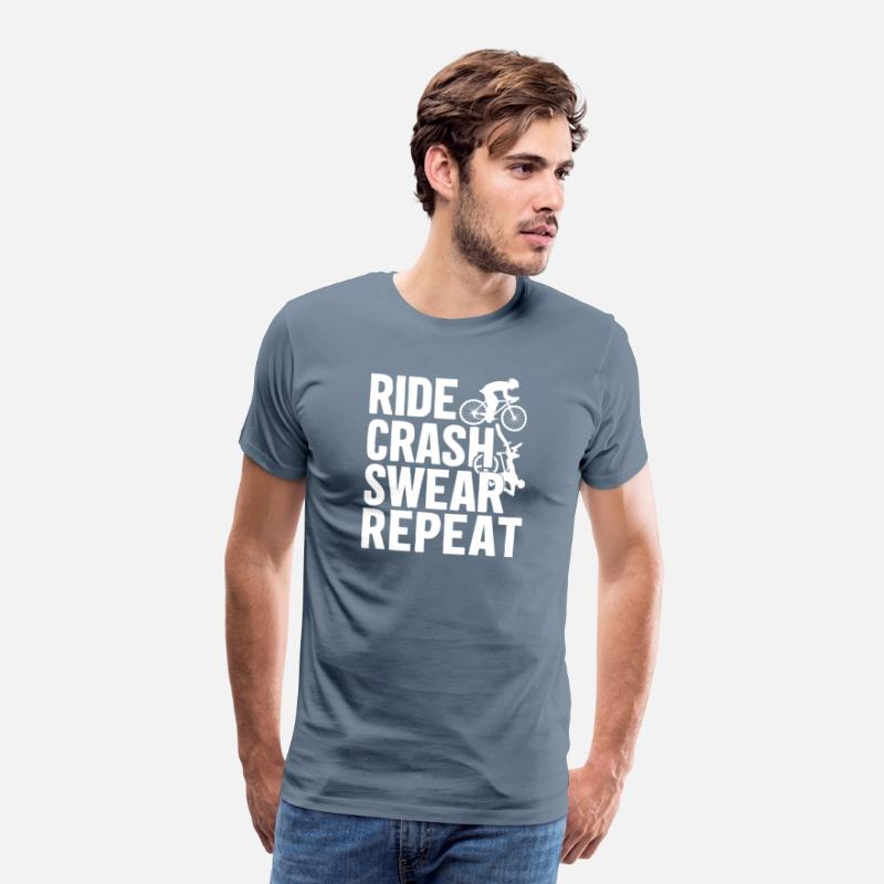 Bike Cycling Lover Crash Repeat Bicycle Cyclist