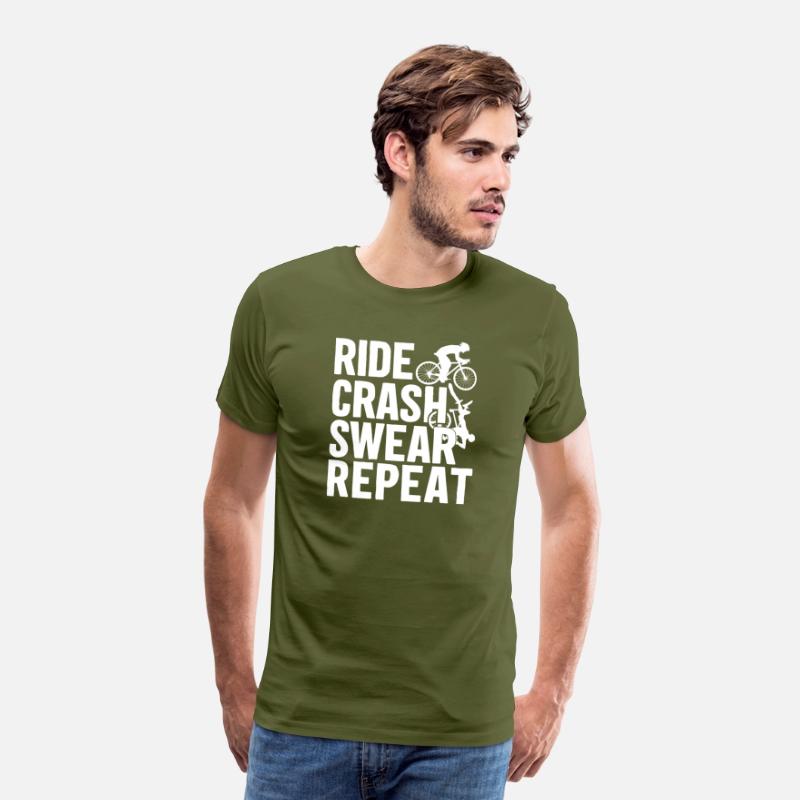 Bike Cycling Lover Crash Repeat Bicycle Cyclist