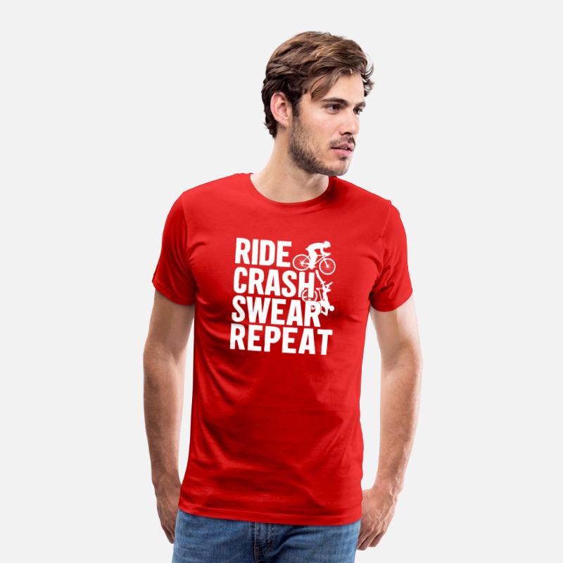 Bike Cycling Lover Crash Repeat Bicycle Cyclist