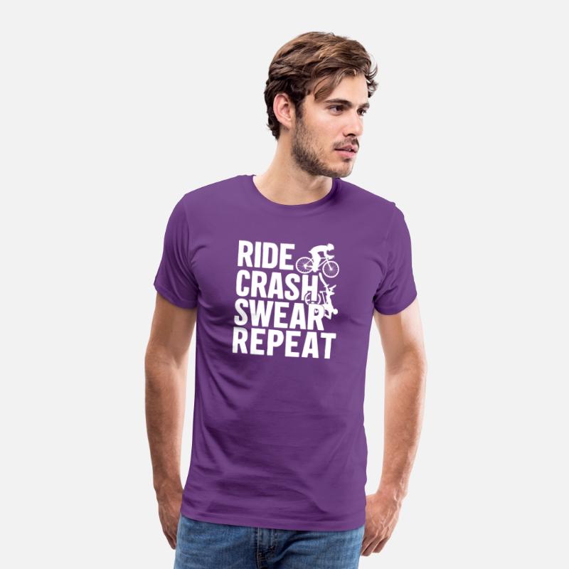 Bike Cycling Lover Crash Repeat Bicycle Cyclist