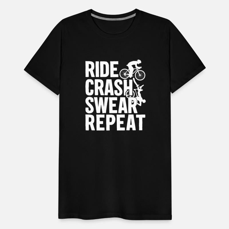 Bike Cycling Lover Crash Repeat Bicycle Cyclist