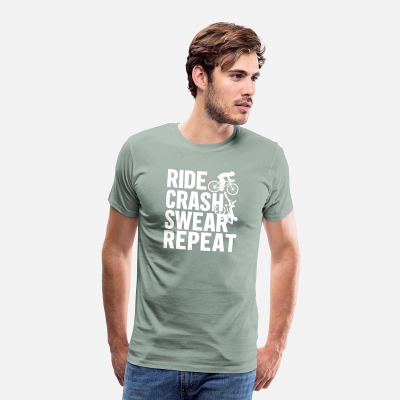Bike Cycling Lover Crash Repeat Bicycle Cyclist