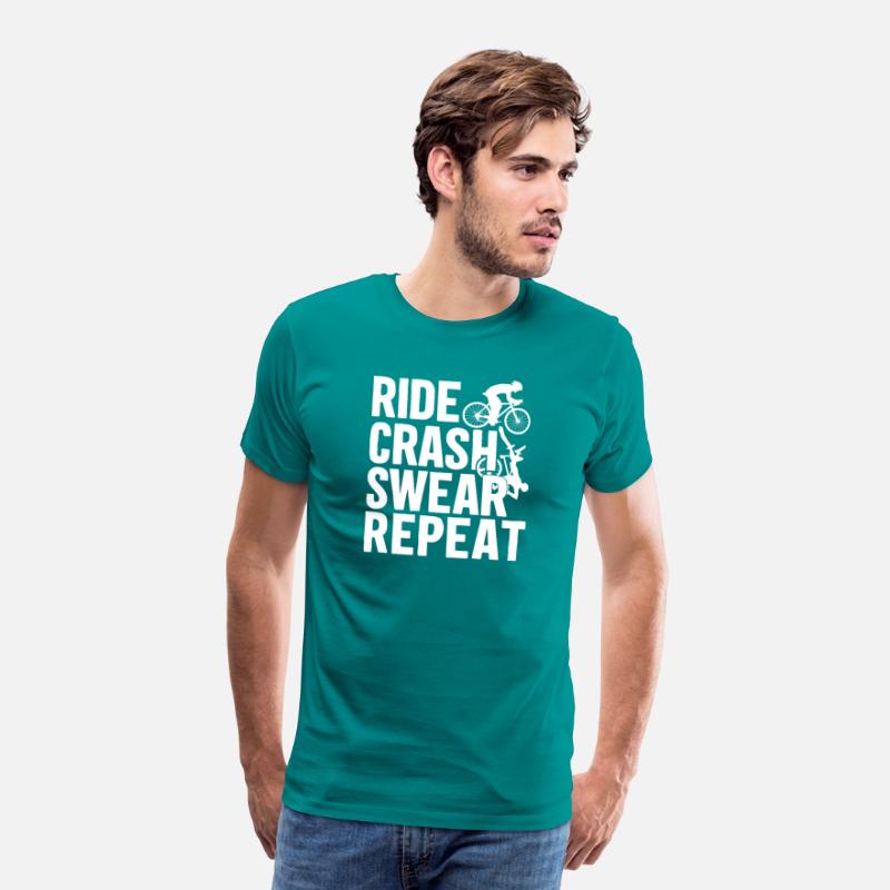 Bike Cycling Lover Crash Repeat Bicycle Cyclist