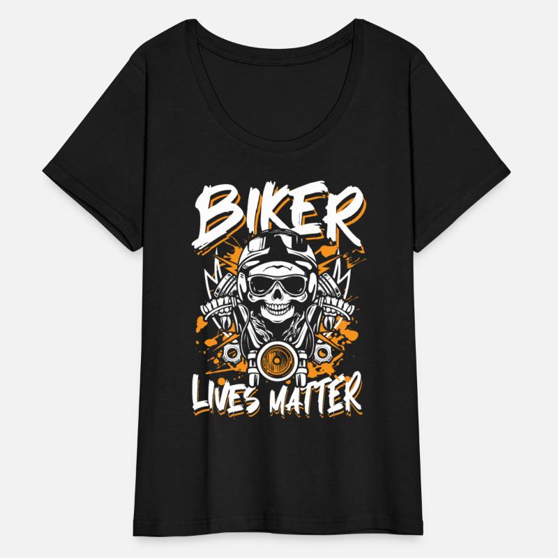 Biker lives matter | skull motorcycle rider