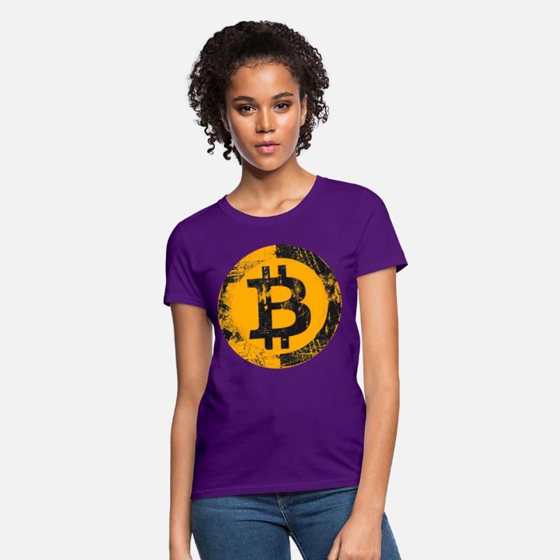 Bitcoin Logo Grunge Digital Gold