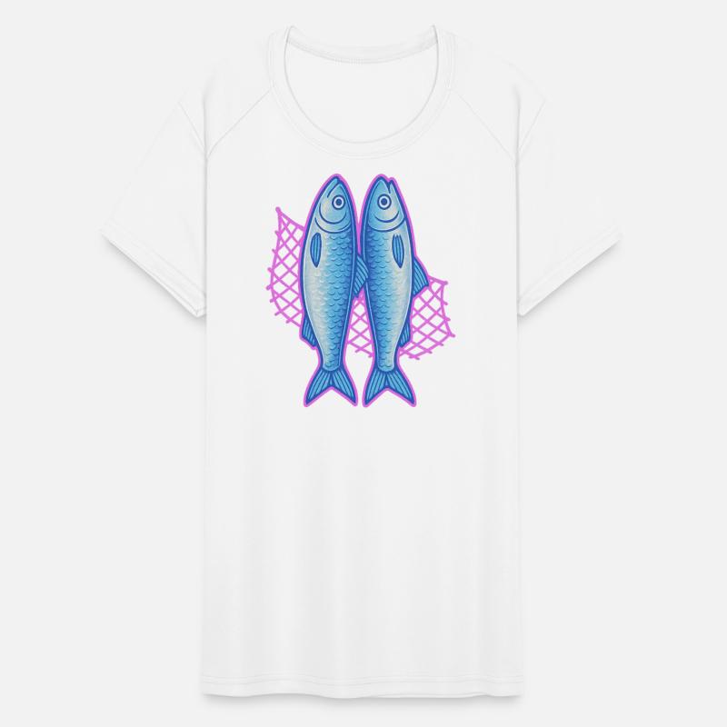 Blue Fish Duo Illustration for Marine Apparel