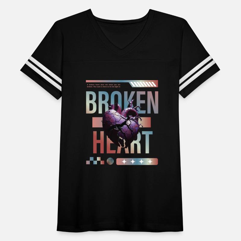 "broken heart" design