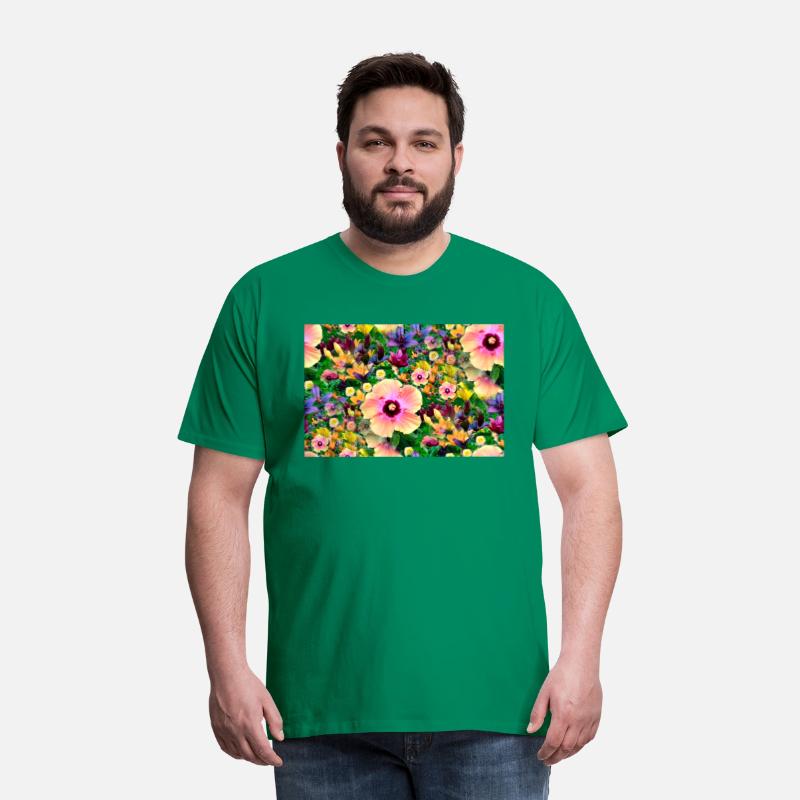 Brushed Colorful Flower Garden Variety