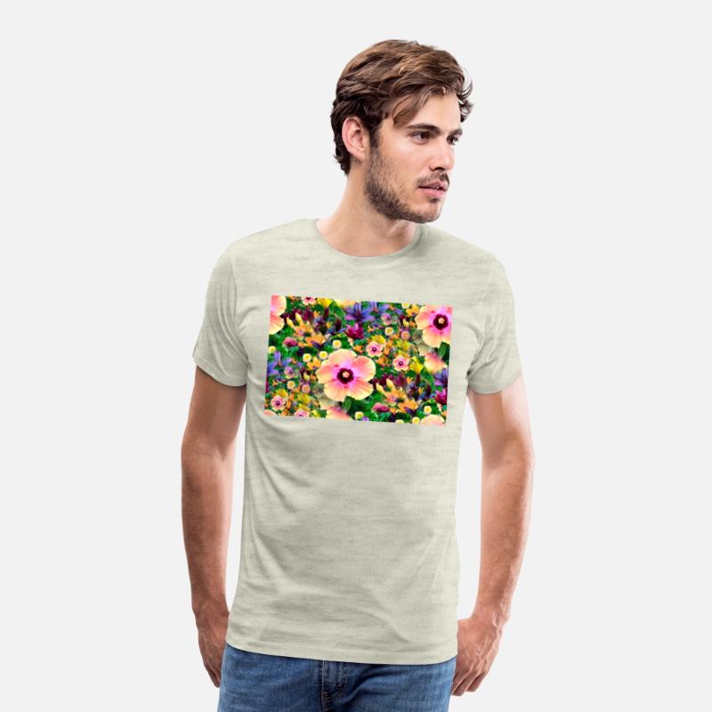 Brushed Colorful Flower Garden Variety