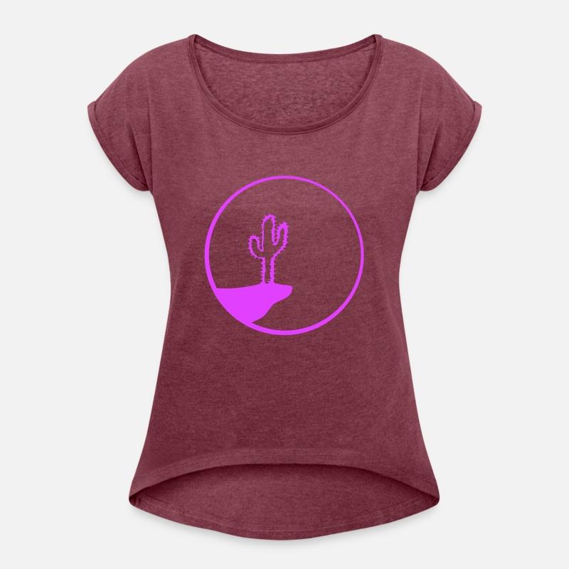 Cactus Moon Evening Mountain Cliff Night Round Sun