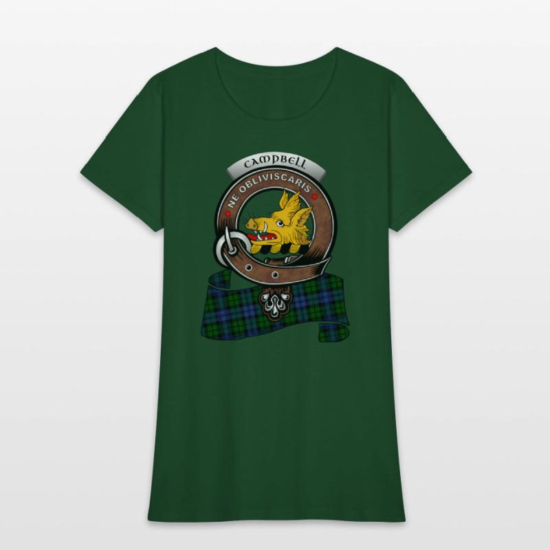 Campbell Scottish Clan Badge Tartan