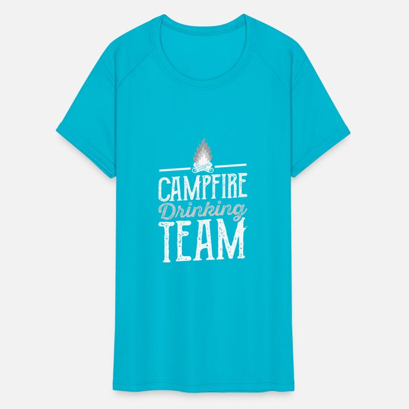 Campfire Drinking Team Camping Camper