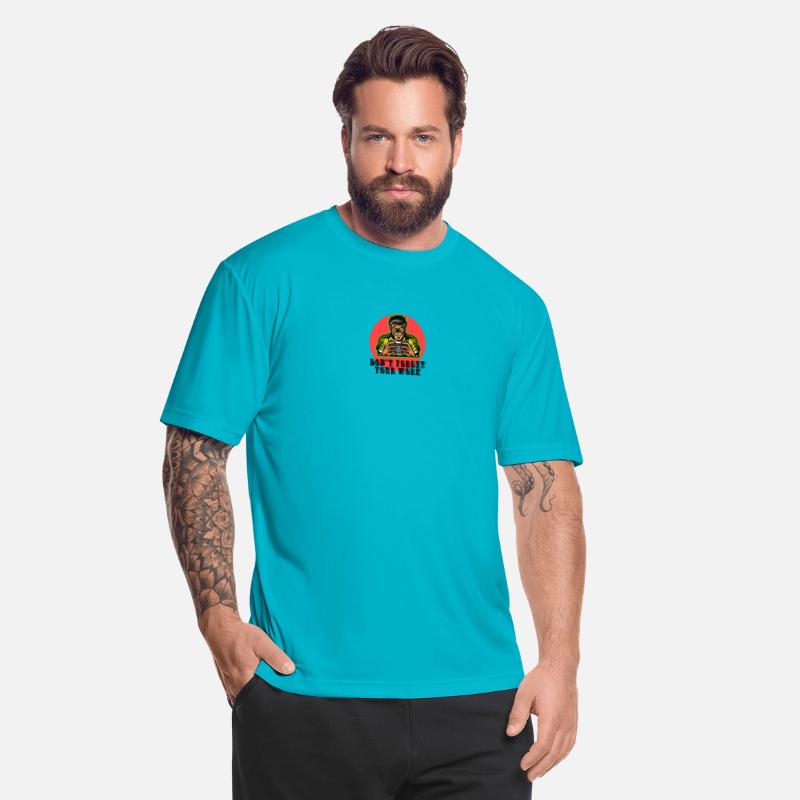 Cartoon logo beard man in t shirts design