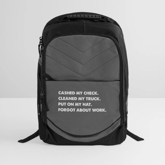 Cashed My Check Cleaned My Truck. Put On My Hat