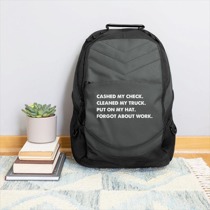 Cashed My Check Cleaned My Truck. Put On My Hat