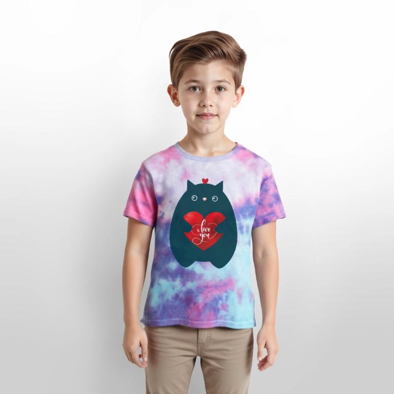 Cat In Love-I Love You-Cute Kitten Valentine Day