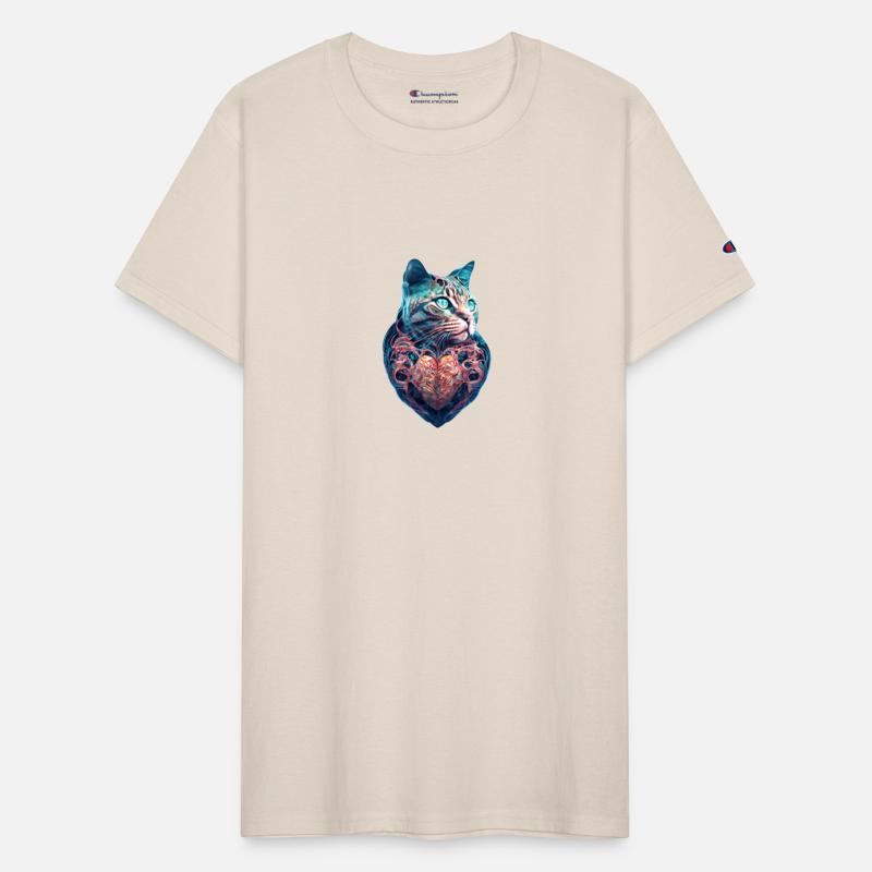 cat in the shape of a real human heart