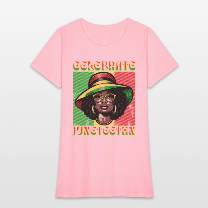 Celebrate Juneteenth Black Women Messy Bun 1865