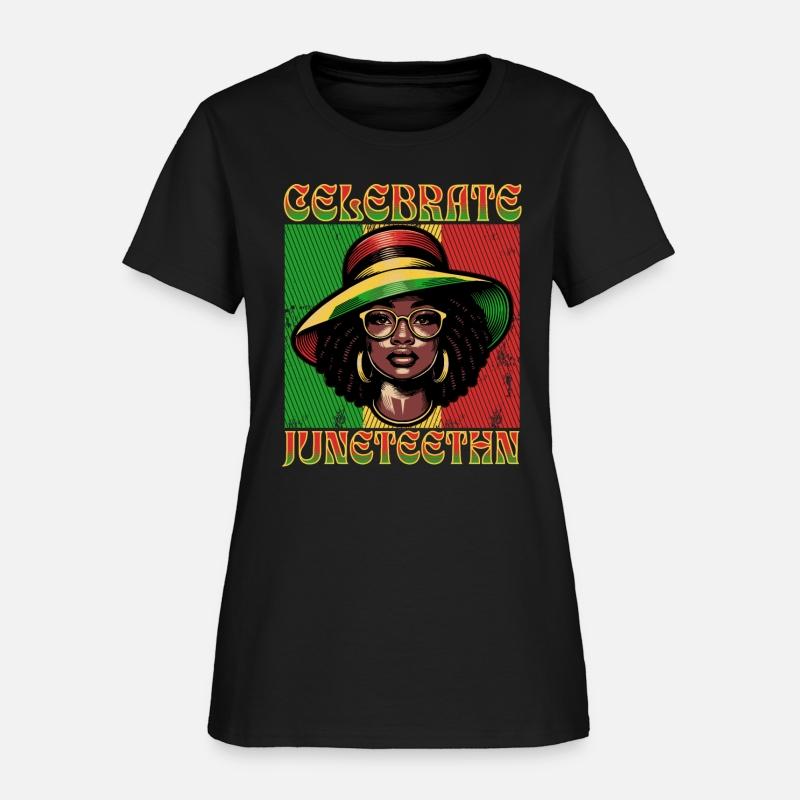 Celebrate Juneteenth Black Women Messy Bun 1865