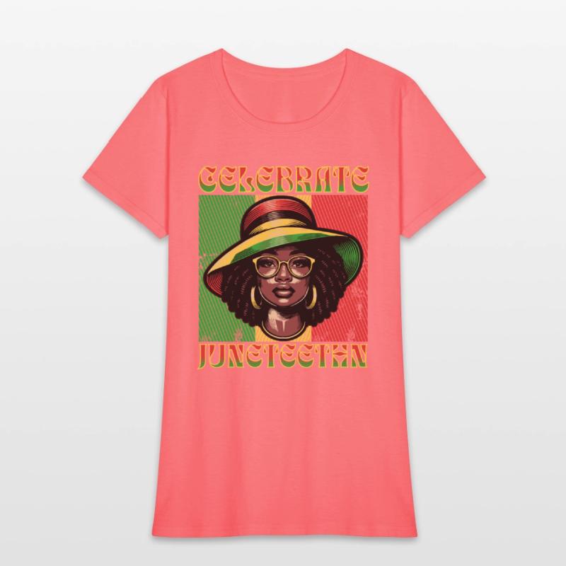 Celebrate Juneteenth Black Women Messy Bun 1865