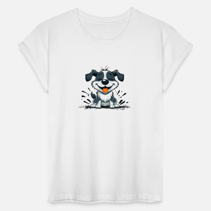 Cheerful Cartoon funny Dog Character