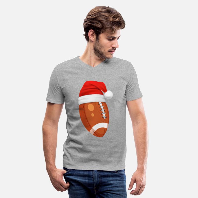 Christmas American Football Ball Santa Hat