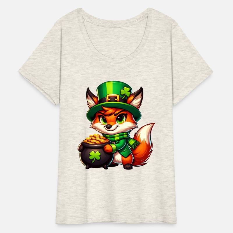 St. Patrick's Day Fox in Gold