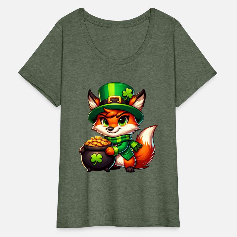 St. Patrick's Day Fox in Gold