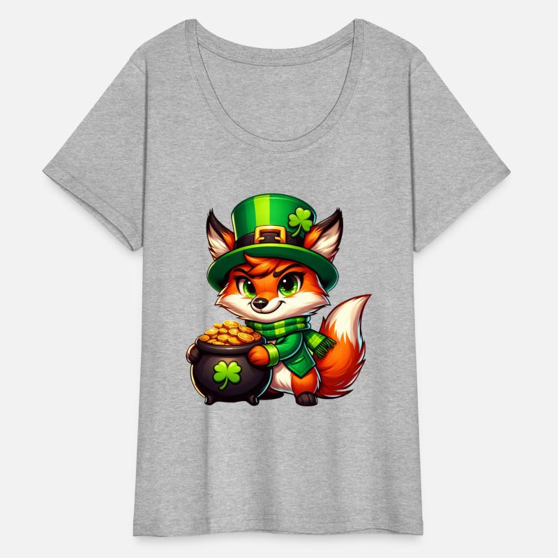 St. Patrick's Day Fox in Gold