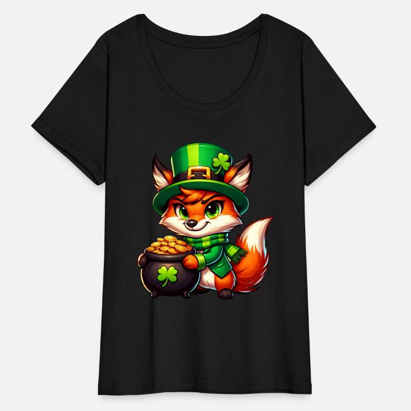St. Patrick's Day Fox in Gold
