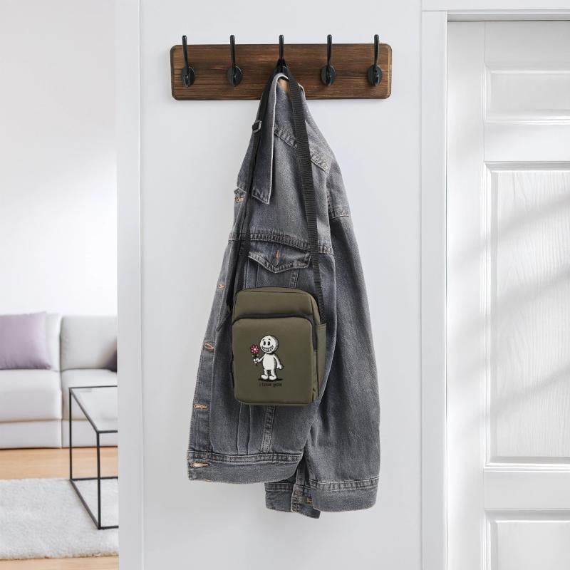 Stick Figure with Flower I LOVE YOU