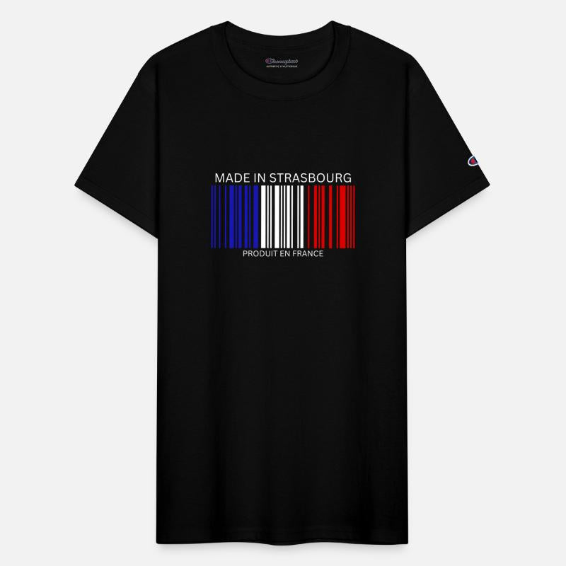 Strasbourg Barcode France Flag for French People