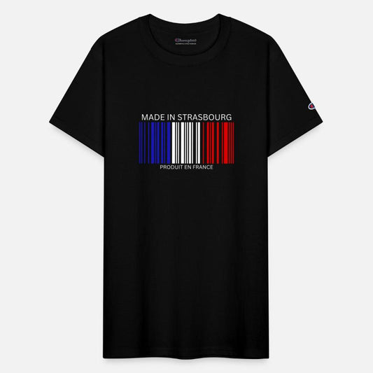 Strasbourg Barcode France Flag for French People