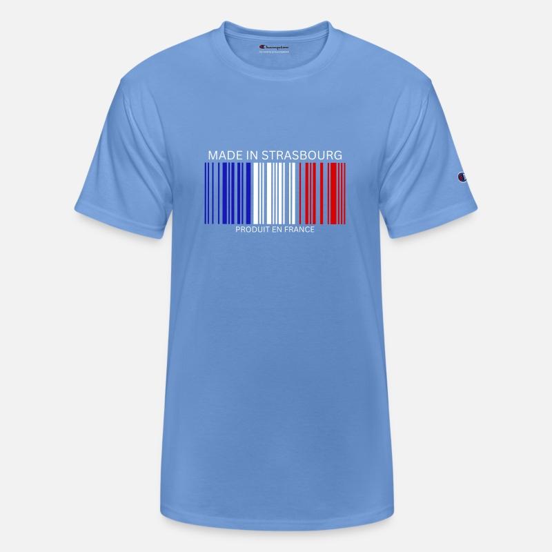 Strasbourg Barcode France Flag for French People