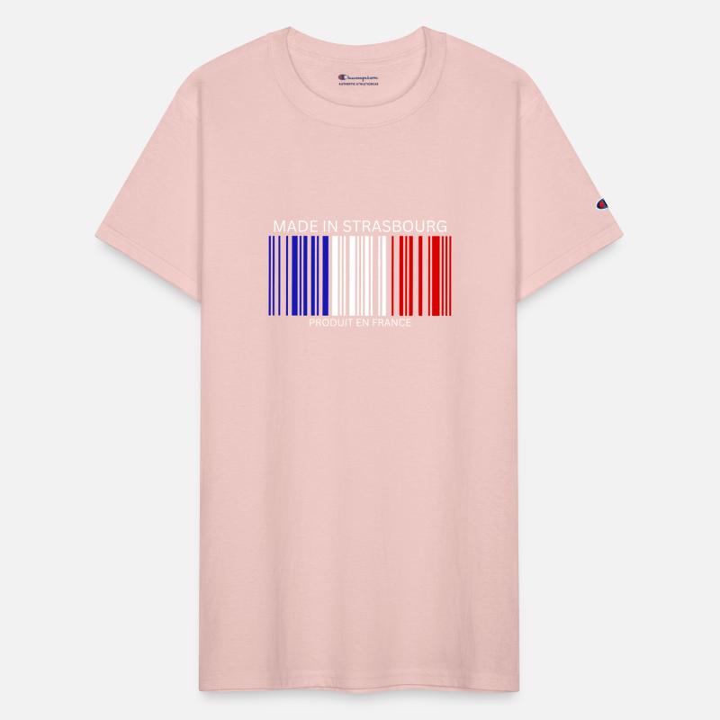 Strasbourg Barcode France Flag for French People