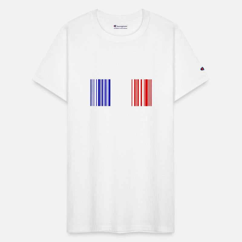 Strasbourg Barcode France Flag for French People