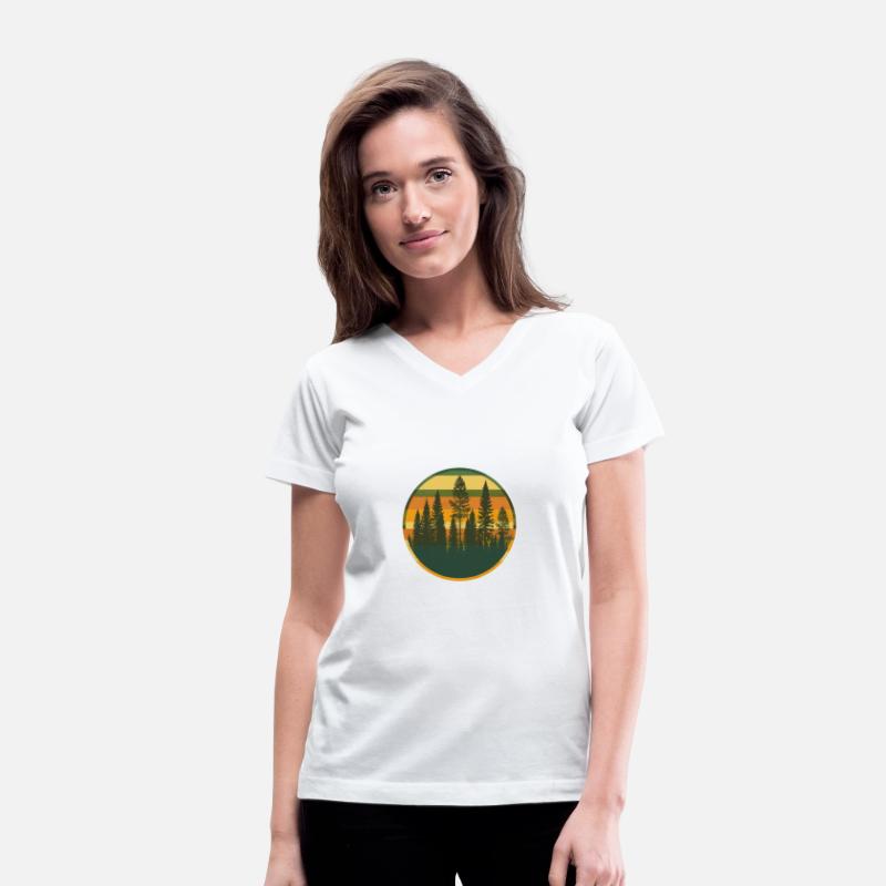 Sunset Forest Nature Outdoors Retro 80s Vibe 2