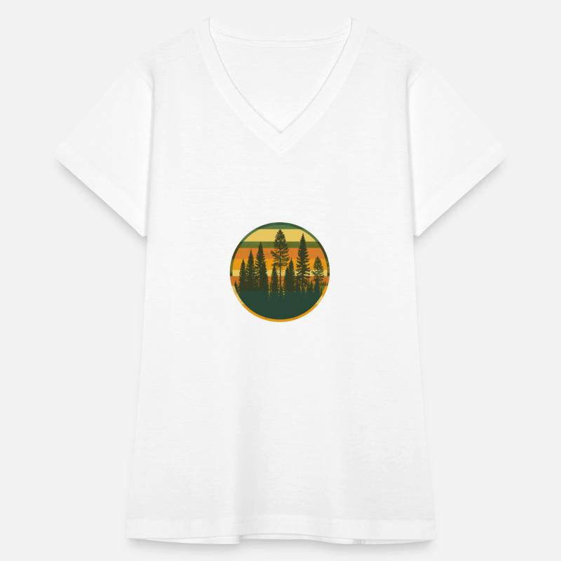 Sunset Forest Nature Outdoors Retro 80s Vibe 2